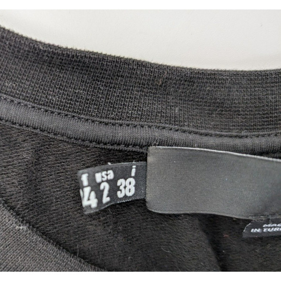 Love Moschino Women’s Box Logo Black Sweatshirt Dress Size US 2 - Picture 5 of 11